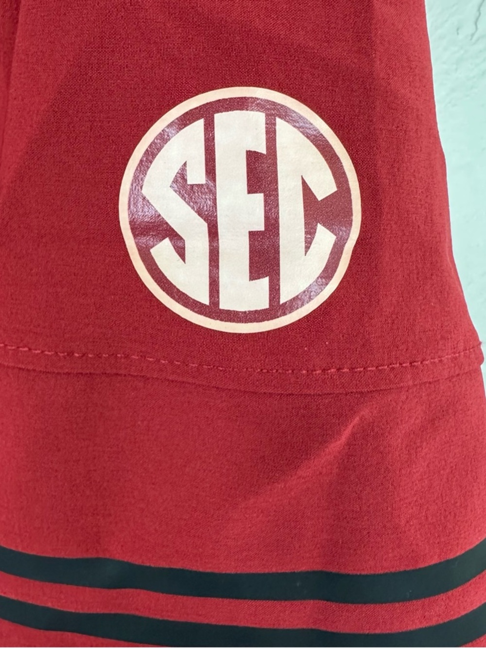 Nike Dri-Fit Red Polo Razorback Patch L - Picture 5 of 6